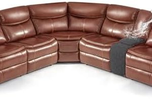 VANSOFY Waterproof Extra Large Reclining Sectional Couch Covers | 5-Piece Washable Slipcover for L Shape Corner Sofa | P